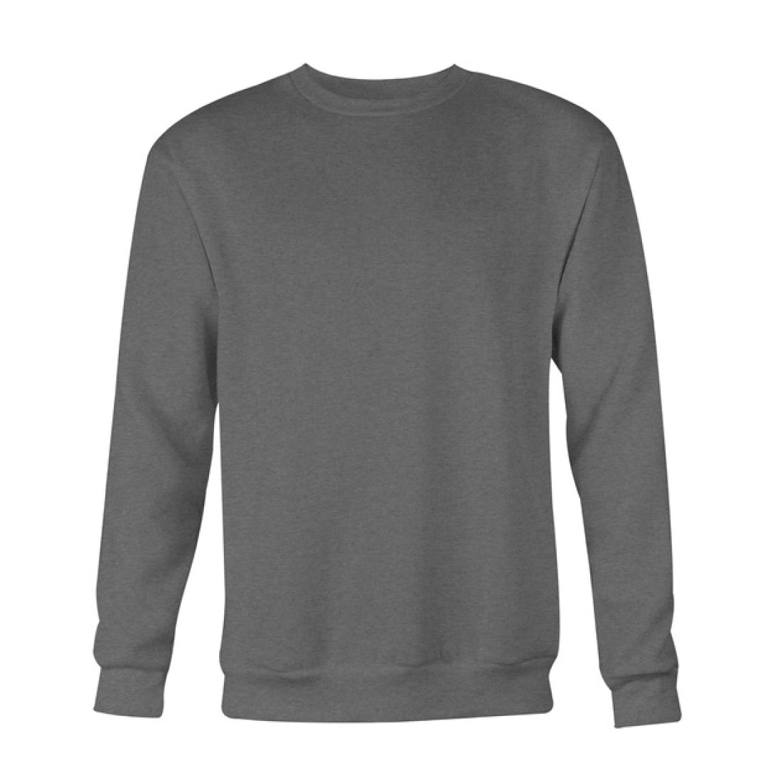 Men&#39;s Plain Crew Sweatshirt, Charcoal