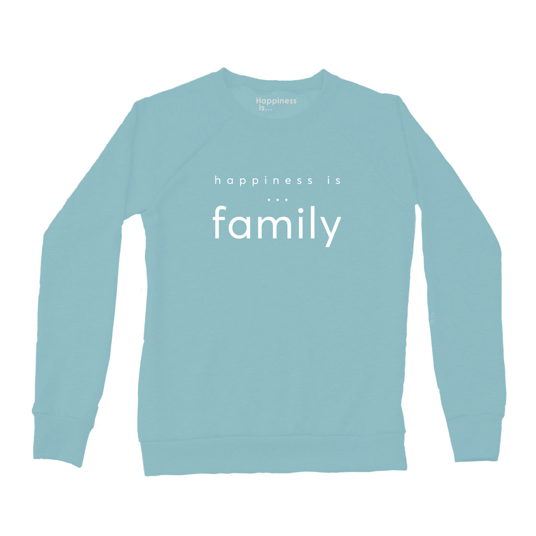 Women&#39;s Family Crew Sweatshirt, Teal