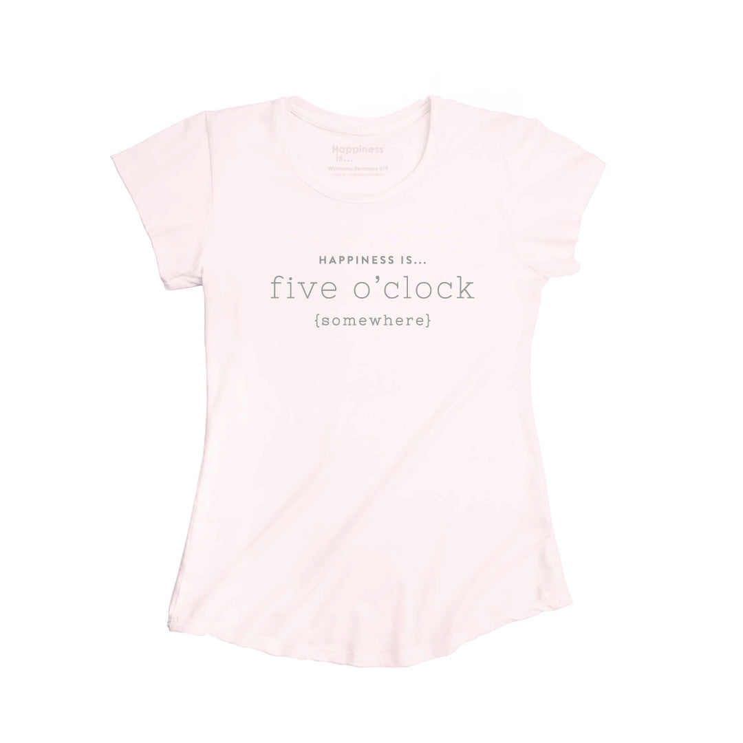 Women&#39;s Five O&#39;Clock Bamboo T-Shirt, Ballet Pink