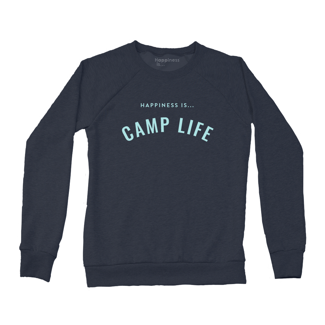 Women&#39;s Camp Life Crew Sweatshirt, True Navy
