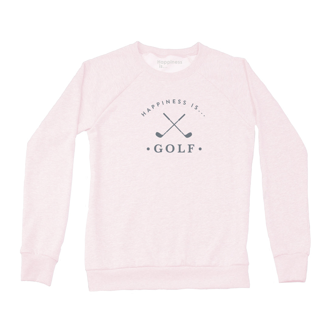 Women&#39;s Golf Crew Sweatshirt, Ballet Pink