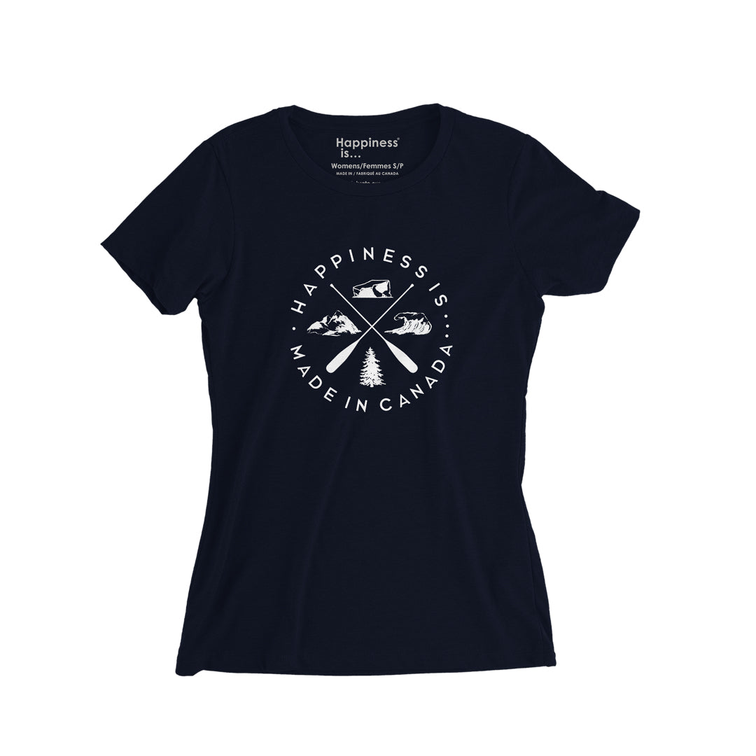 Youth Girl&#39;s Crest T-Shirt, Navy