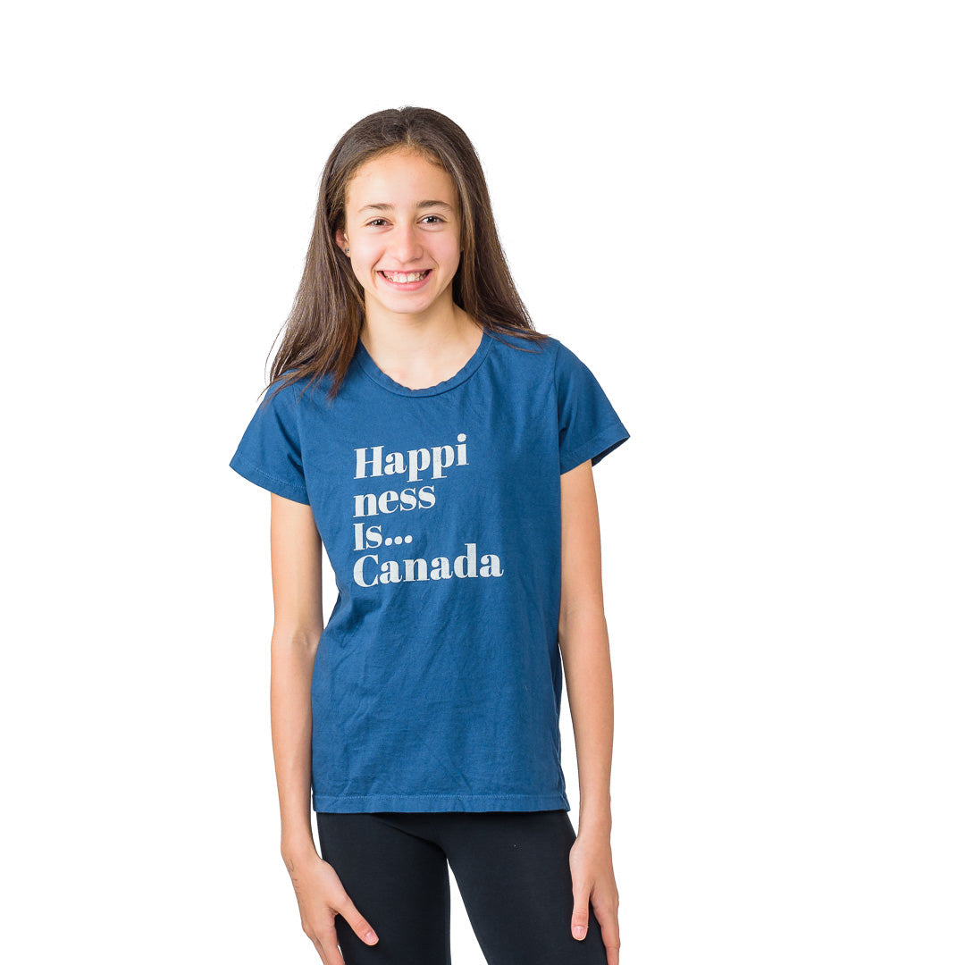 Youth Girls Happi T-Shirt, Sea Blue