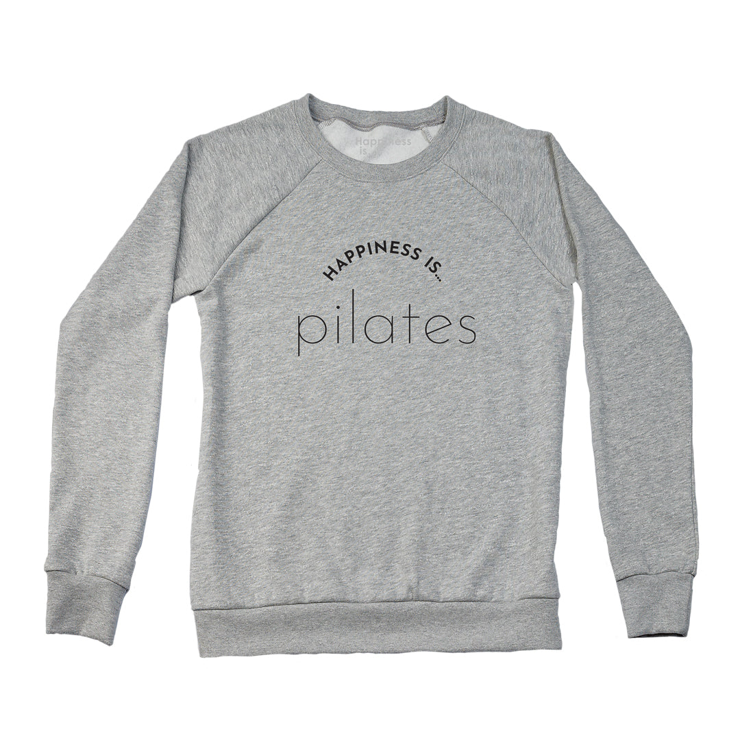 Women&#39;s Pilates Crew Sweatshirt, Heather Grey