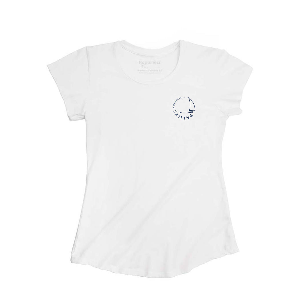 Women&#39;s Sailing Bamboo T-Shirt, White