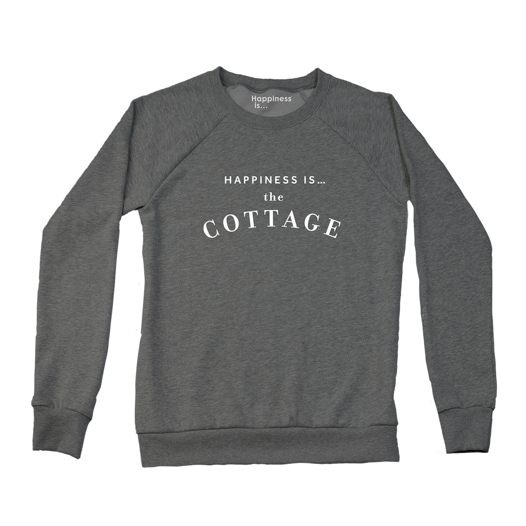 Women's Cottage Crew Sweatshirt, Charcoal
