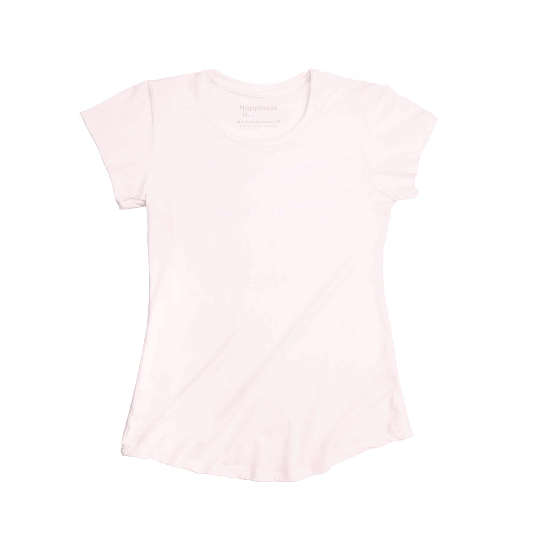 Women&#39;s Plain Bamboo T-Shirt, Ballet Pink