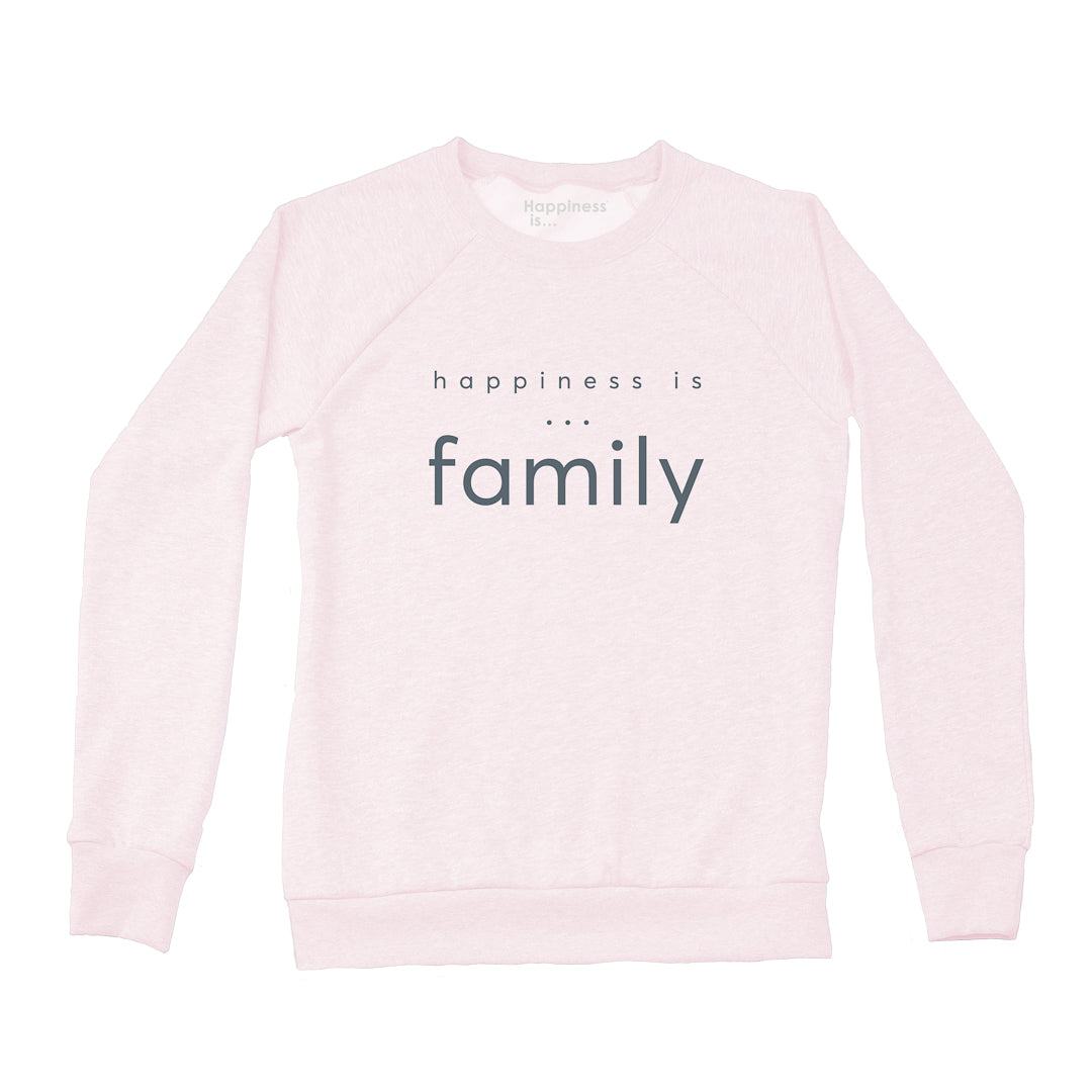 Women&#39;s Family Crew Sweatshirt, Ballet Pink