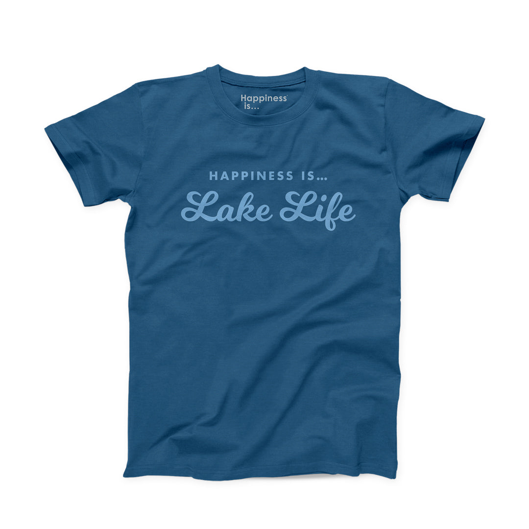 Men&#39;s Lake Life T-Shirt, Sea Blue