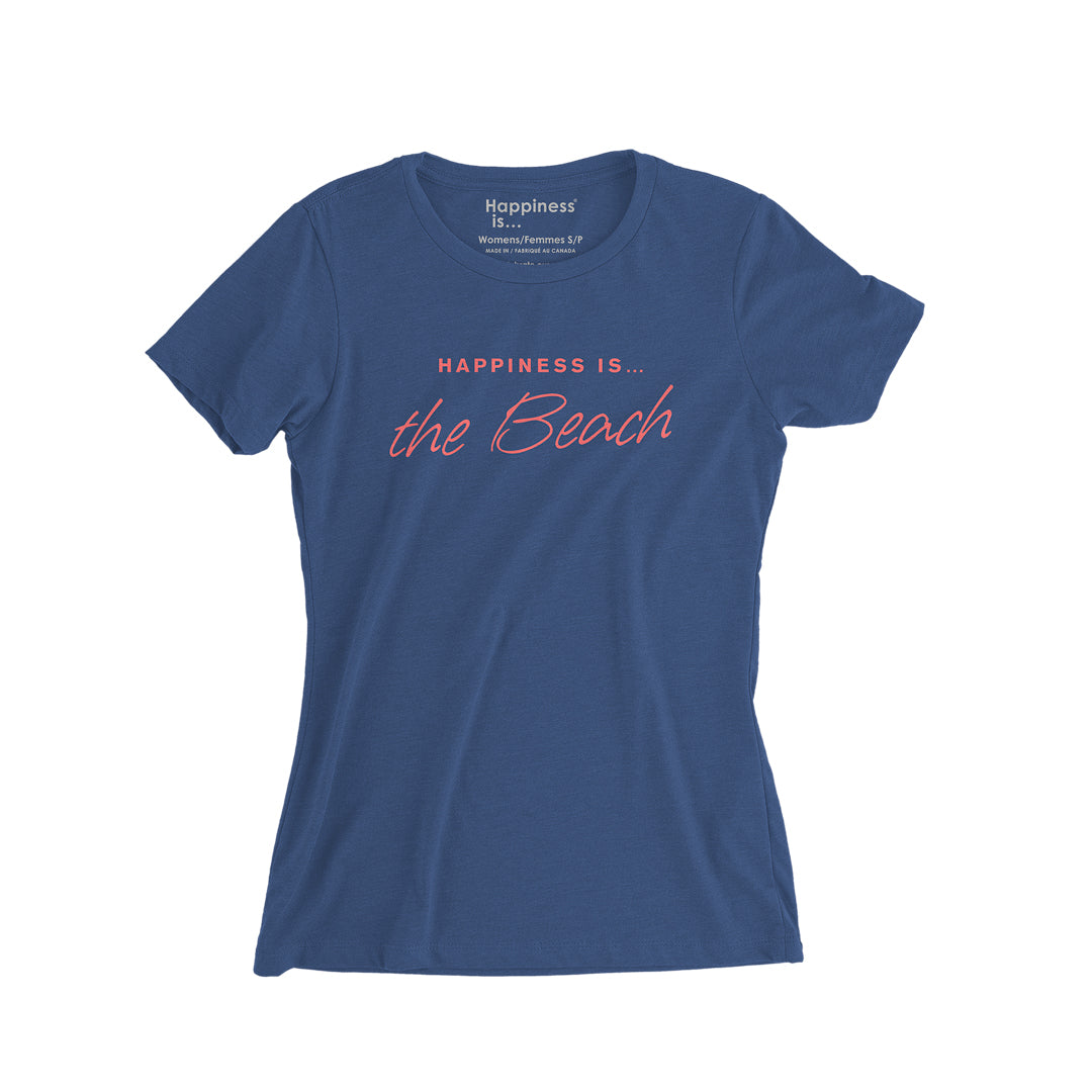 Women's Beach T-shirt, Blue