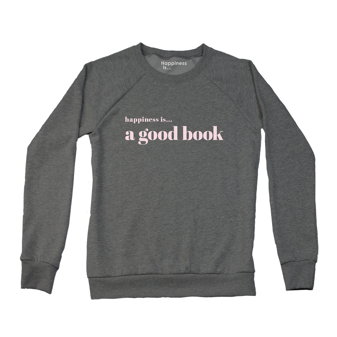 Women&#39;s Good Book Crew Sweatshirt, Charcoal