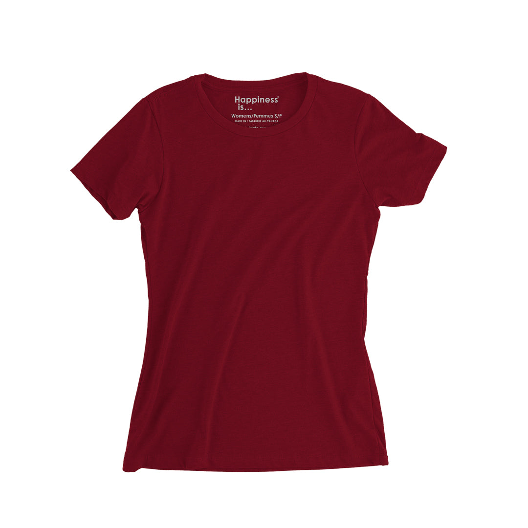 Youth Girls Plain T-shirt, Red