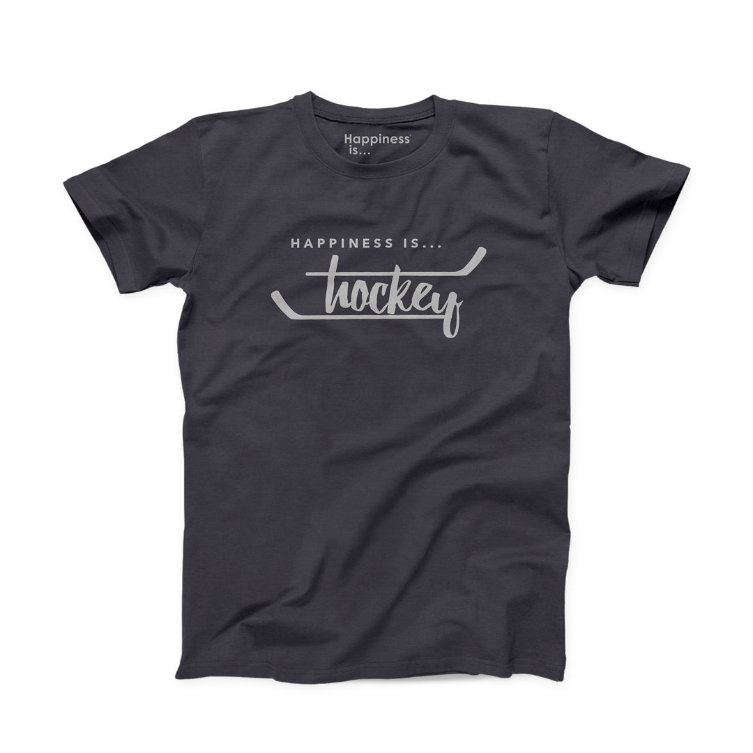 Men&#39;s Hockey T-shirt, Vintage Black