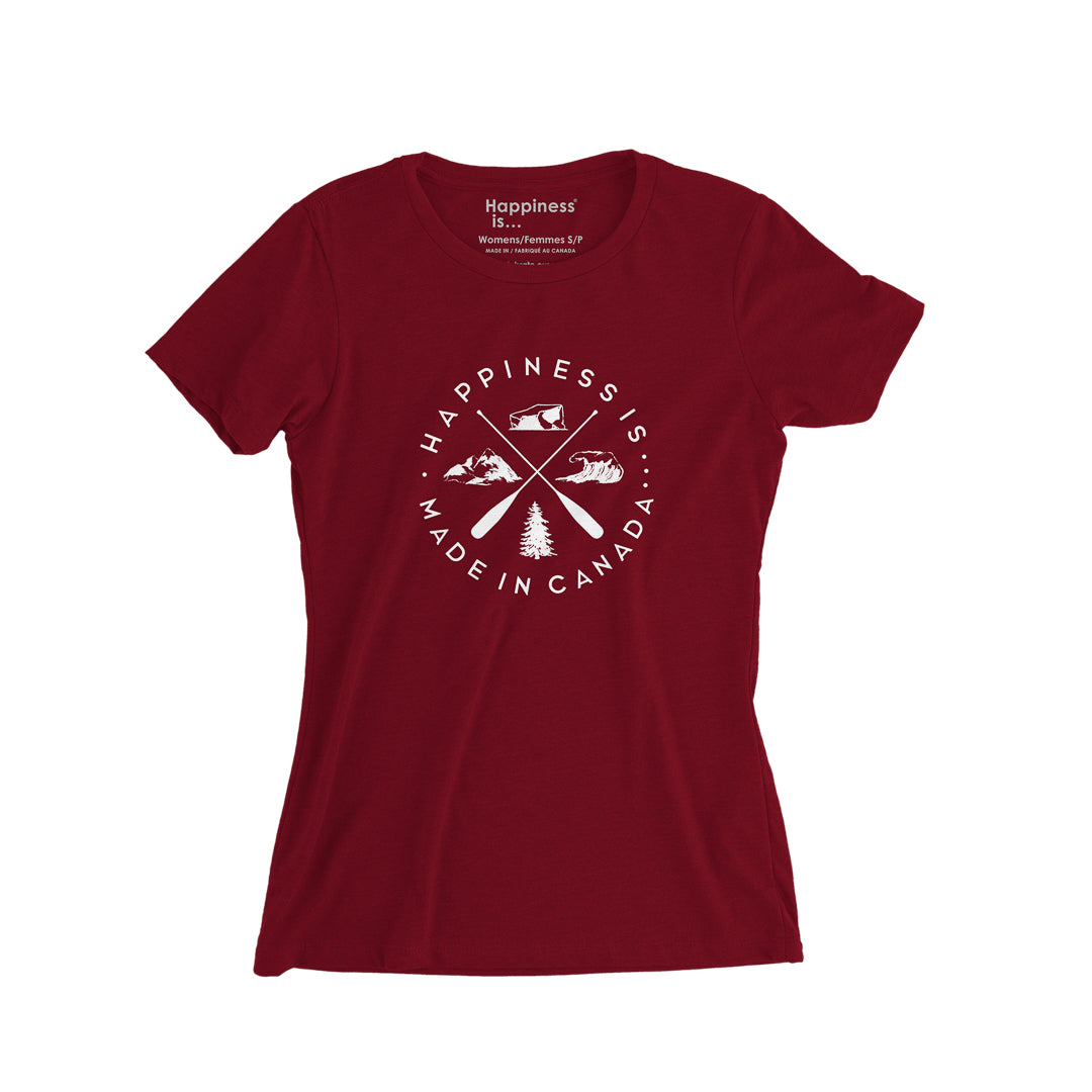 Women&#39;s Crest T-Shirt, Canada Red
