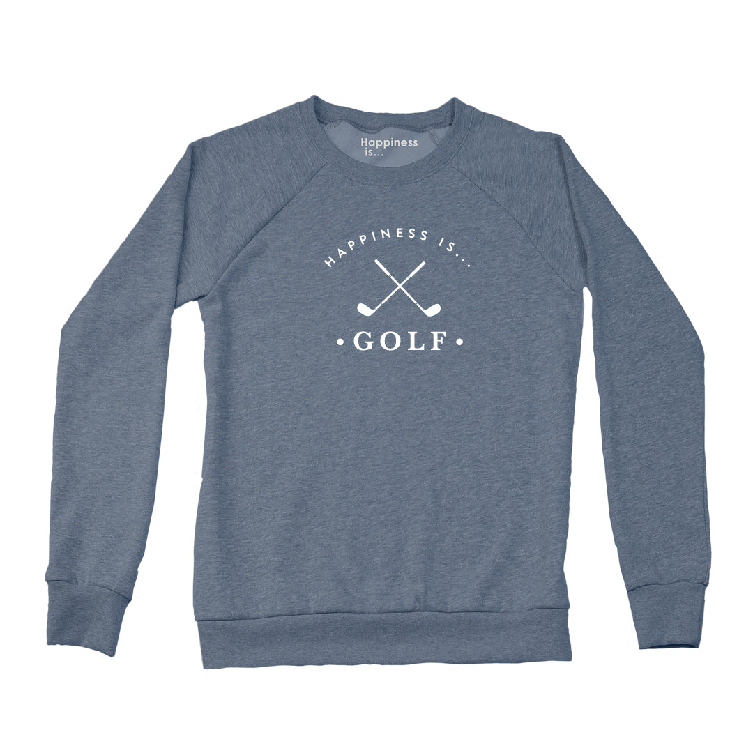 Women&#39;s Golf Crew Sweatshirt, Heather Navy